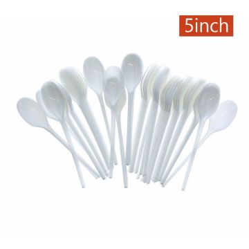 Disposable Plastic Spoon 5 Inch 10 Pcs