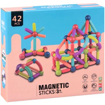 Magnetic Sticks 42 Pieces Toy