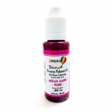 Trans Gel Base Food Colouring 25ml - Pink
