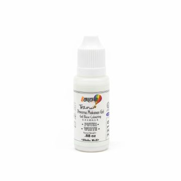 Trans Gel Base Food Colouring 25ml - White